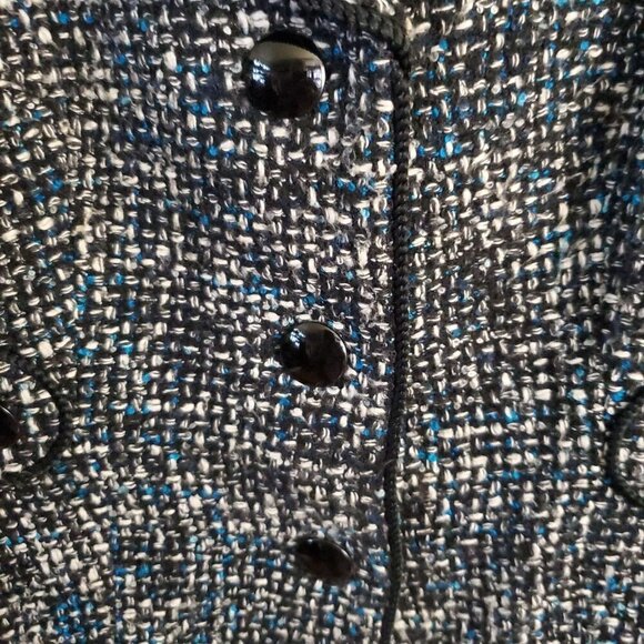 Semantiks Wool Tweed 3/4 Sleeve Jacket Size 6P - Picture 3 of 7